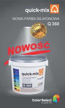 Silikonowa farba elewacyjna Q 360 firmy Quick-mix
